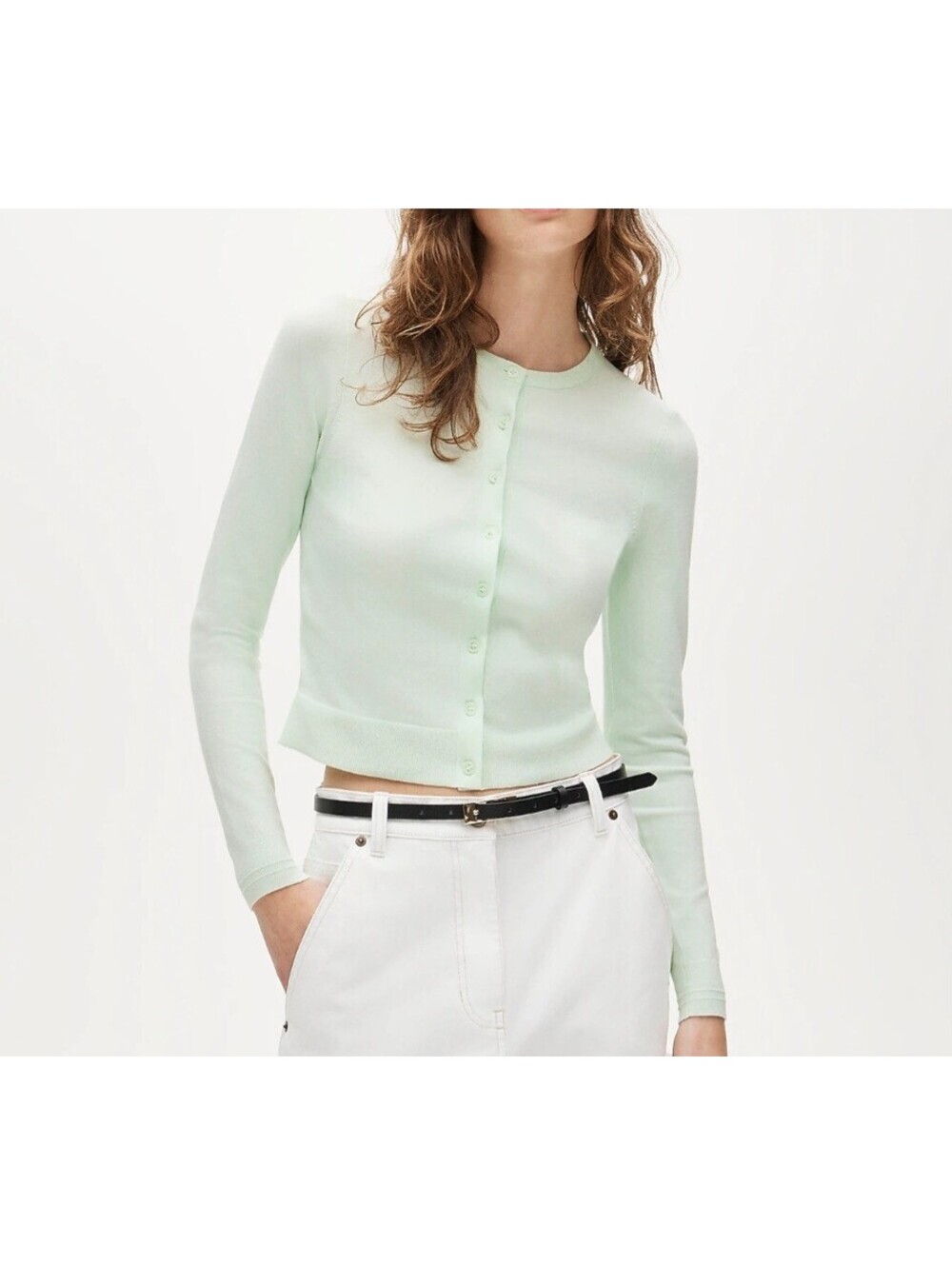 J.Crew Jackie Cardigan Sweater Women S Light Blue Button Front NWT $138